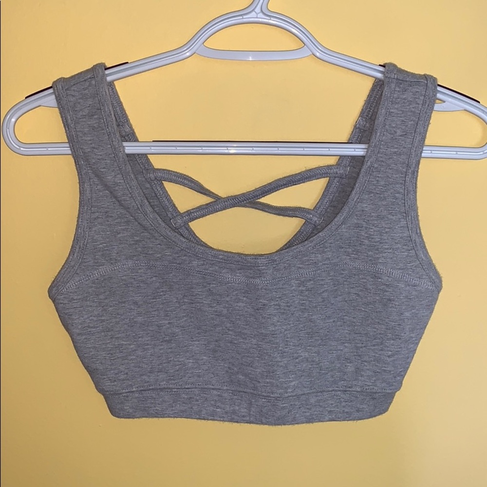 Gray Sports Bra